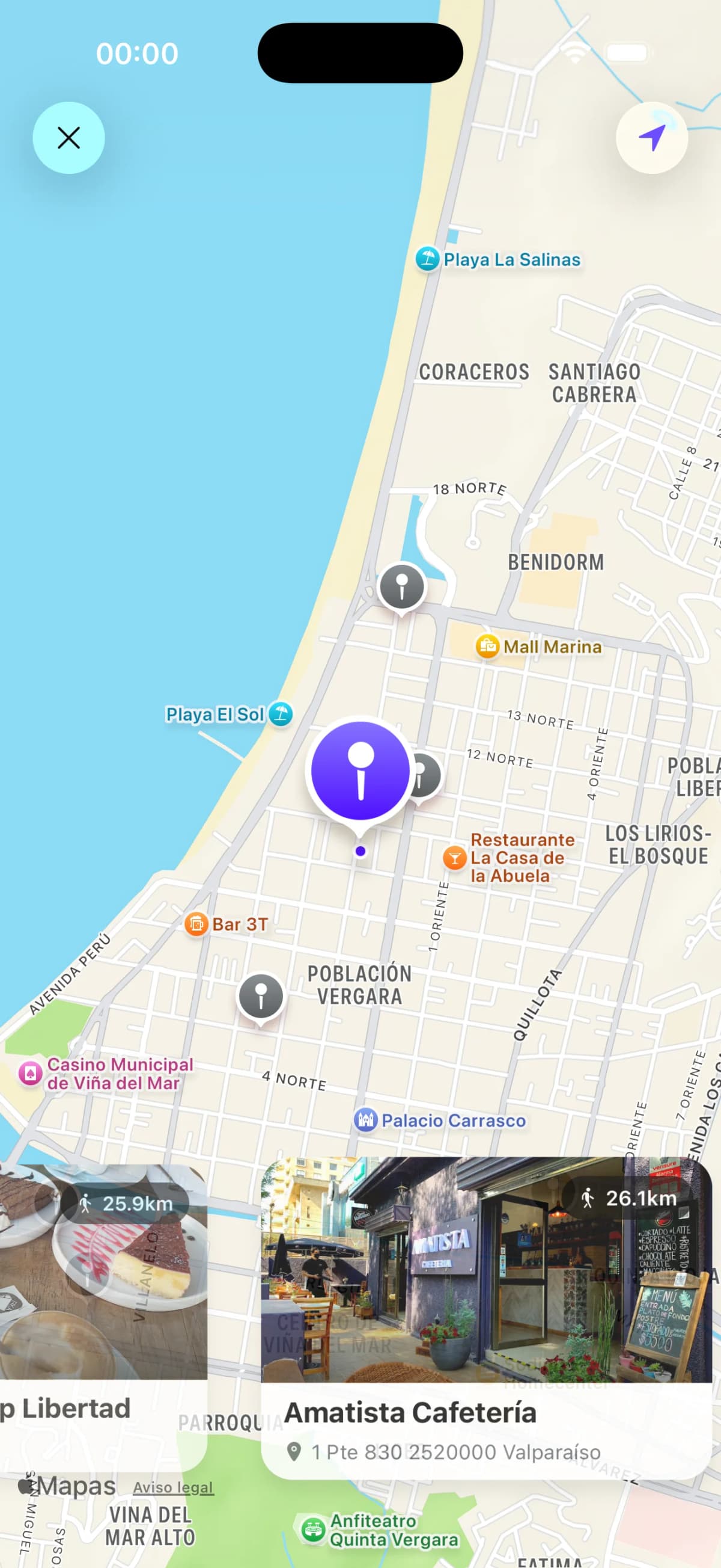 Mapa interactivo de cafeterías en Coffeed